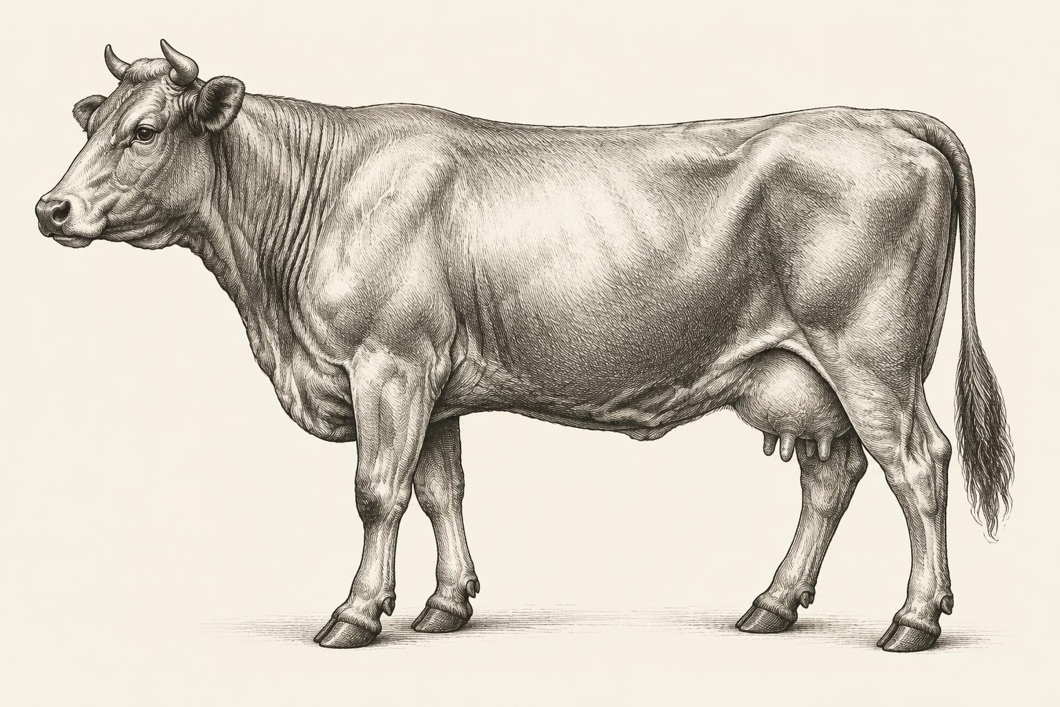 Beef cut chart illustration